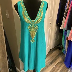 Lilly Pulitzer Greenish Blue Dress NWT Size XS